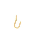 14k initial charm - U