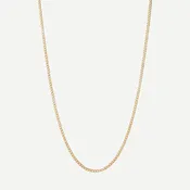 3mm Cuban Chain Necklace w/Extension, Gold Vermeil, Polished, 20-22in.