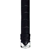 Black Calf Stitch Alligator Print Strap - Model 4-CSTAB