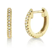 0.07CT DIAMOND HUGGIE EARRING l SC22004026
