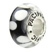 925 Sterling Silver Murano Glass Bead - Bubbles