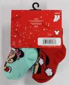 10pk 12-24m MINNIE MOUSE SWEET XMAS QRT SOCKS