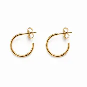 15mm Post Hoop Earring in 14k Gold-Filled