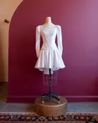 Vintage Satin Shorty Gown — The Sentimentalist