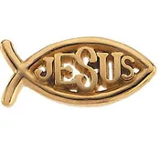 14 Karat Gold Ichthus, Jesus Fish Pin