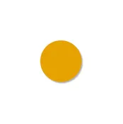 1" YELLOW 5s floor marking DOT - Pack of 200