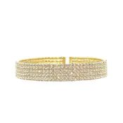 1/2" Flexible Pave Crystal Cuff