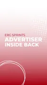Program: Inside Back Cover Ad — Erg Sprints