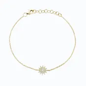 0.14ct Diamond Starburst Bracelet