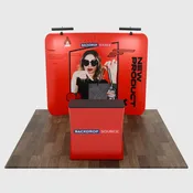 10ft x 10ft Curved Exhibit Pro 3-in-1 Display Kit with Illume Lights
