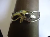 ABSTRACT CUFF WHALE BRACELET