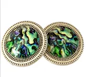 Abalone Image Magnet Button Pin Set