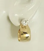 Earring Jackets for Studs Diamond Jackets, Stud Jackets, Post Ear Jackets, Gold