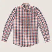 Men's Americana Plaid Long Sleeve Cowboy Western Shirt