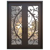 Customizable Marseille Double Iron Doors