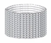 12-row crystal rhinestone stretch bracelet jewelry for bodybuilding competition bikini competition and figure competition