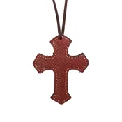 108-WEAVE Cross toast leather weave overlay