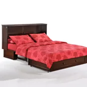 Clover Murphy Cabinet Bed Dark Chocolate Finish