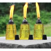 3pc Citronella Table Top Torches, Yellow