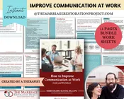Improving Communication at Work Business Communication Worksheets