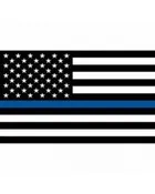 Thin Blue Line Law Enforcement 3'x5' Poly Flag — American Heroes