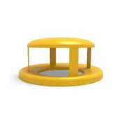 55 Gallon Trash Receptacle Bonnet Lid