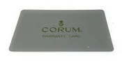 Corum 1 Year Gray Warranty Card