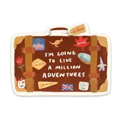 Abbie Ren Million Adventures Vinyl Sticker