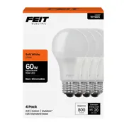 4 Pack LED Light Bulbs