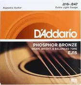 D’Addario EJ15 – Phosphor Bronze Extra Light Acoustic Strings
