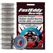 10X15X4 Flanged Ceramic Rubber Sealed Bearing F6700-2RSC 10 Units