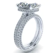 18k White Gold Pavé Set Eternity Band #GTJ3902-eter-18w
