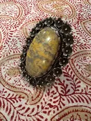 Bumblebee Jasper Oversized Ring 191