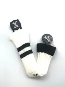 2 Stripe Skinny Sick Hybrid Cover - White w/ Black Stripes