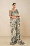 Evani Saree - Beige