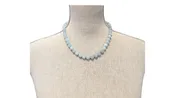 Aquamarine bead necklace NECK01487 — Necklaces designed and created by Armeny Custom Jewelry Design