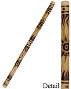 Bamboo Rainstick with Burnt Sun Design 48″