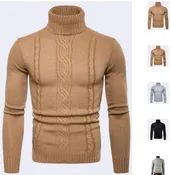 Classic Twist Knit Turtleneck Sweater