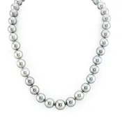 11-12mm Silver Tahitian South Sea Pearl Necklace