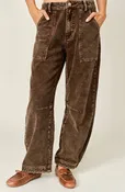 Aaron & Amber Corduroy Barrel Pants