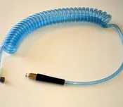 15′ Coiled Hose with both Tank and Swivel Connectors