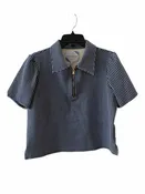 Addison Bay Navy and White Size L Shirt