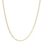 18" - 20 Gauge Oval Link Chain in 18k Royal Yellow Gold