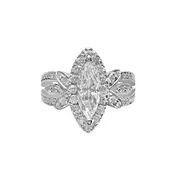 0.86 Carat Marquise Shape Diamond Engagement Ring- R34