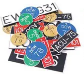 1×3 Plastic Electrical Tags Laser Engraved Signs and Custom Shapes