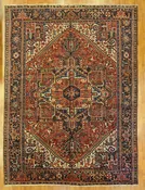 10.0x13.4 antique persian heriz #17223