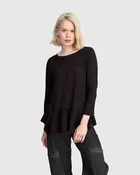 3/4 Sleeve Flouncy Tee