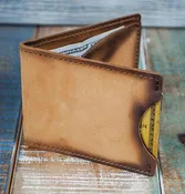 3-Slot Front Pocket Card Sleeve Wallet - 21st Amendment (Burnt Timber Leather)
