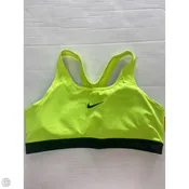 Athletic Bra By Nike In Yellow, Size: Xl