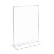Acrylic Sign Holder | Bottom Load | 11"W x 17"H | Portrait